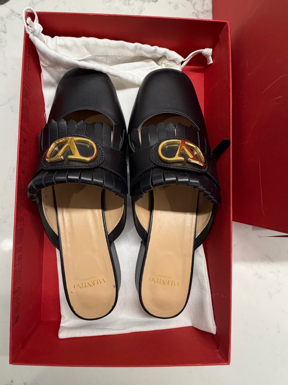 Valentino Garavani VLOGO Kiltie Loafter Mule - Picture 3 of 10